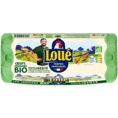 Les Fermiers de Loué Œufs Bio Calibre Moyen x10